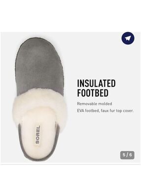 SOREL | Kids Nakiska Slide II Purple Slippers Suede Sz 1